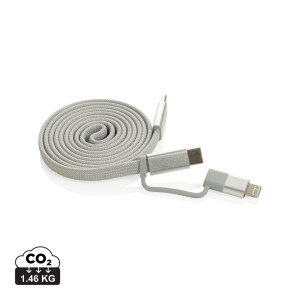 Arc RCS recycled Ultra-thin 60W 2 in 1 magnetic cable - Reklamnepredmety