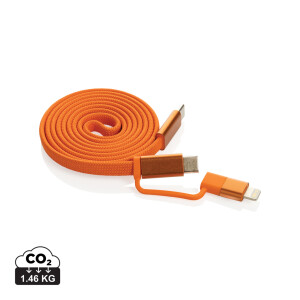 Arc RCS recycled Ultra-thin 60W 2 in 1 magnetic cable - Reklamnepredmety