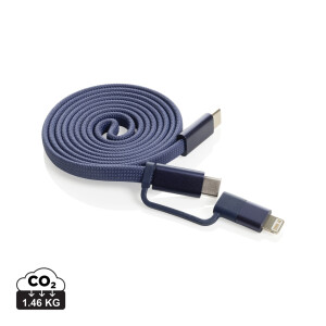 Arc RCS recycled Ultra-thin 60W 2 in 1 magnetic cable - Reklamnepredmety