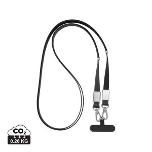 Nivo RCS recycled PET Crossbody lanyard - Reklamnepredmety