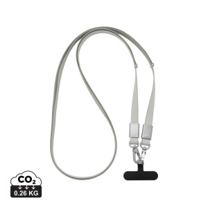 Nivo RCS recycled PET Crossbody lanyard - Reklamnepredmety