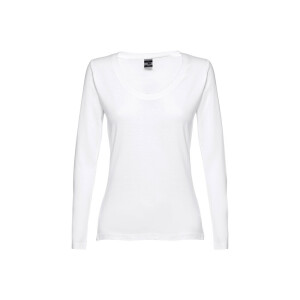 Long-sleeved fitted women's jersey t-shirt THC BUCHAREST WOMEN WH II. - Reklamnepredmety