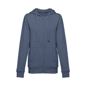THC AMSTERDAM WOMEN II. Women's hoodie in cotton and polyester with full zip - Reklamnepredmety