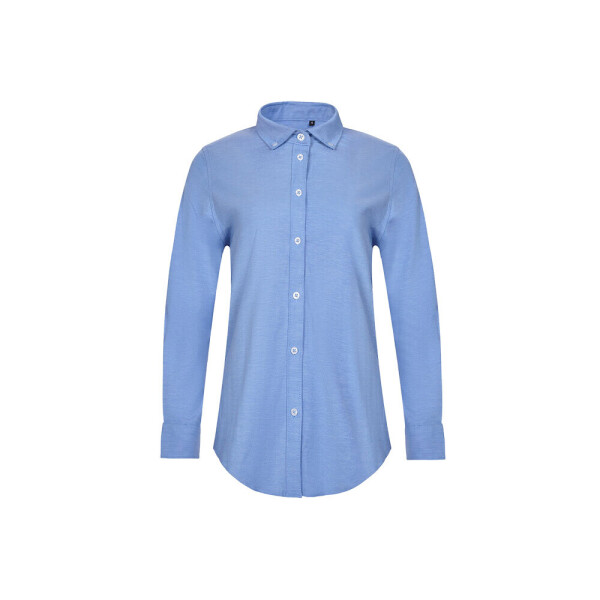 Women's long-sleeved stretch Oxford shirt VL PRITHVI WOMEN.