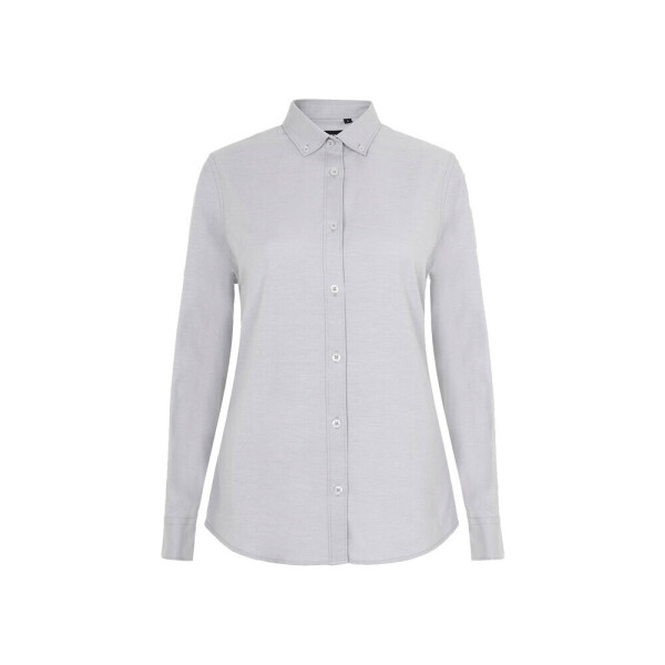 Women's long-sleeved stretch Oxford shirt VL PRITHVI WOMEN.