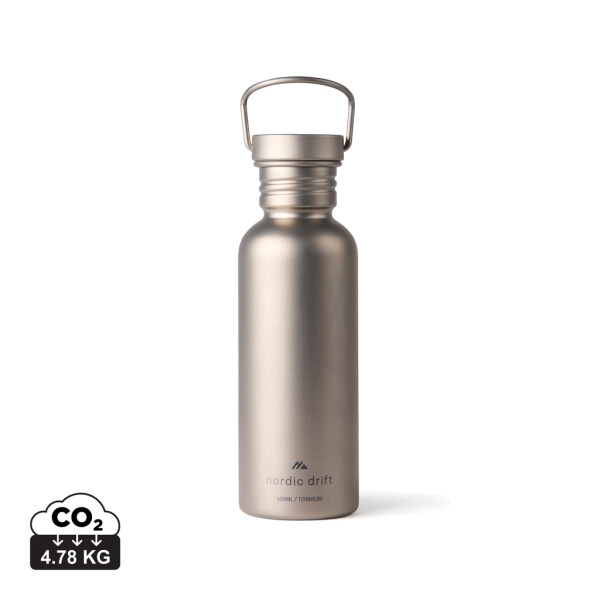Nordic Drift Trail Ultra Light Titanium Water Bottle 600 ml