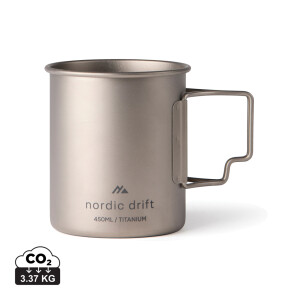 Nordic Drift Trail Ultra Light Titanium Mug 450 ml - Reklamnepredmety