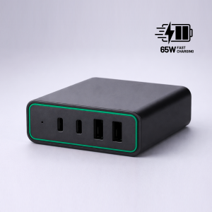 Opti 4-Port 65W Charging Tower, GaN Technology - Reklamnepredmety