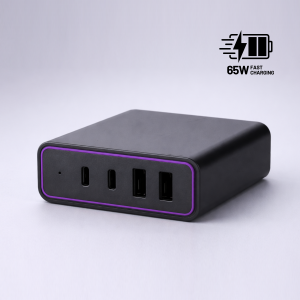 Opti 4-Port 65W Charging Tower, GaN Technology - Reklamnepredmety