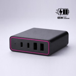 Opti 4-Port 65W Charging Tower, GaN Technology - Reklamnepredmety