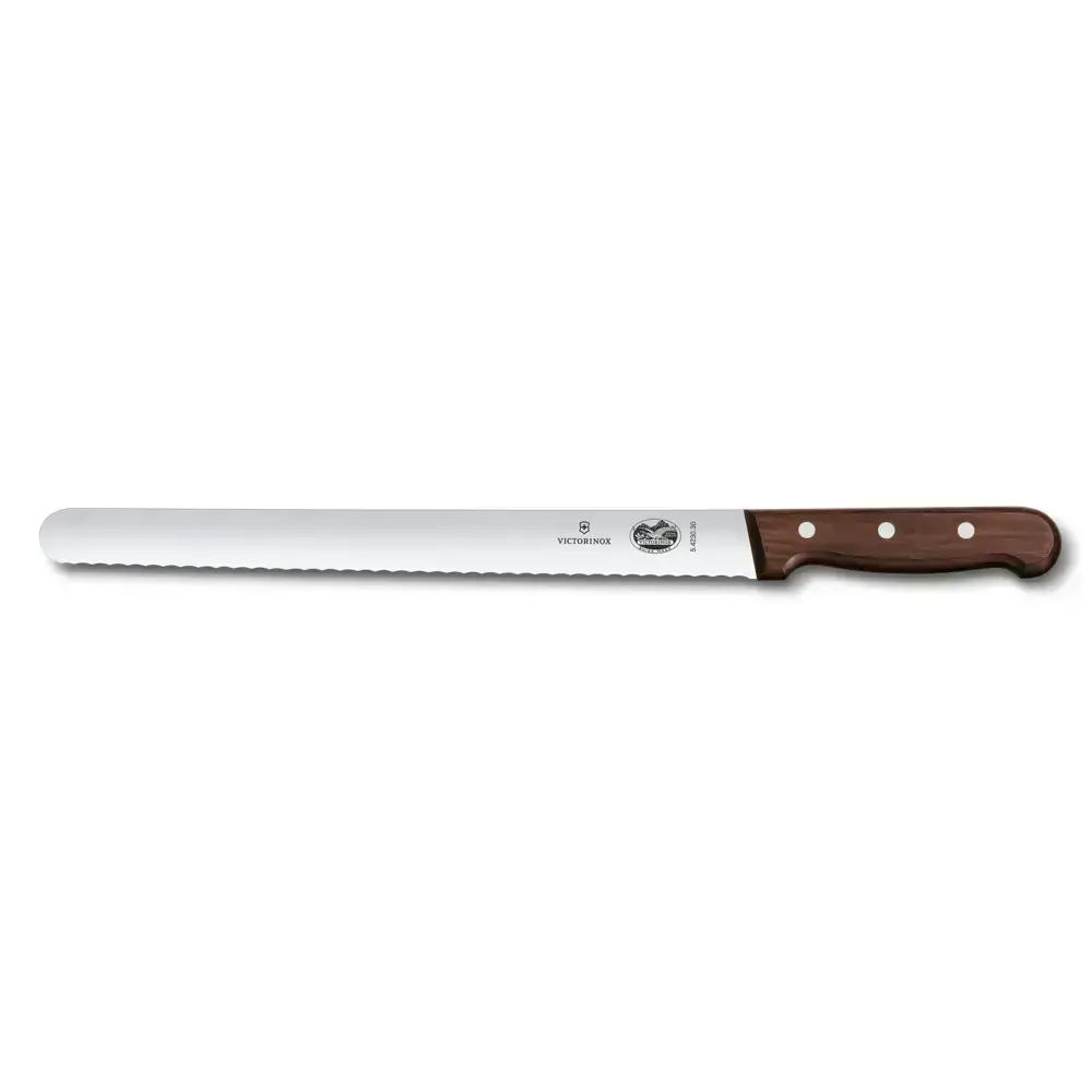 Victorinox 5.4230.30 Nôž na krájanie 30 cm - vlnitý, javorové drevo - Reklamnepredmety
