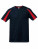 SW309 Contrast Technical Unisex T-Shirt - SW309_Black_Fiesta-Red - variant Ls 1000214737