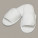 TC67 Open Toe Slipper With Top Fastening - TC67-White - variant Ls 1000179410