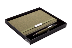 TEABRO SET notebook with pen in a box - Reklamnepredmety