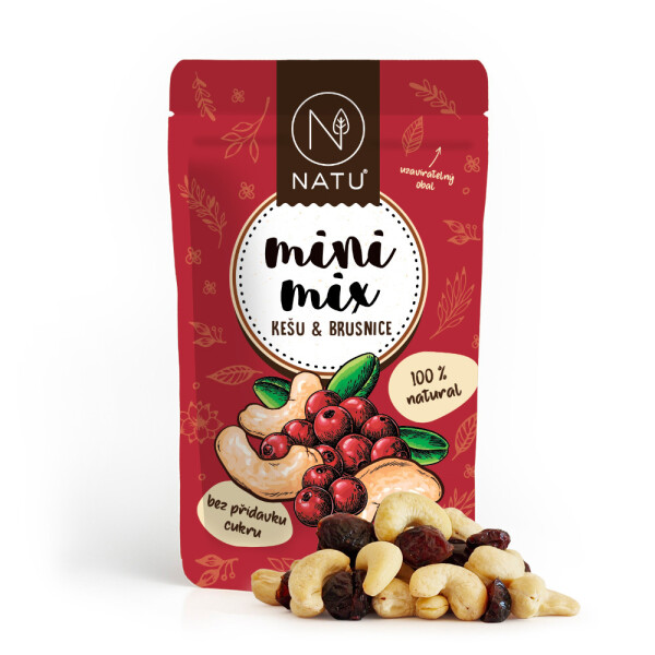 Mini mix kešu a brusinky 80 g