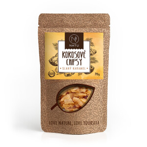 Coconut chips salted caramel BIO 70 g - Reklamnepredmety