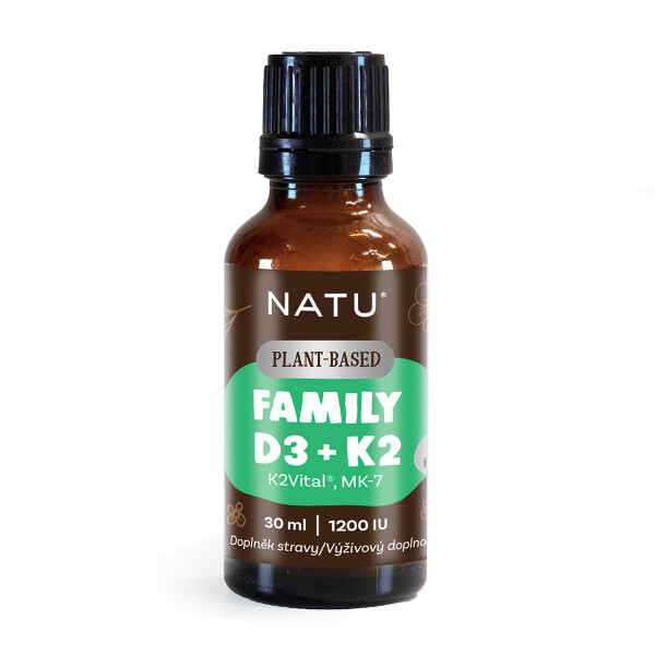 Family vitamin D3 + K2 (MK-7) vegan 30 ml