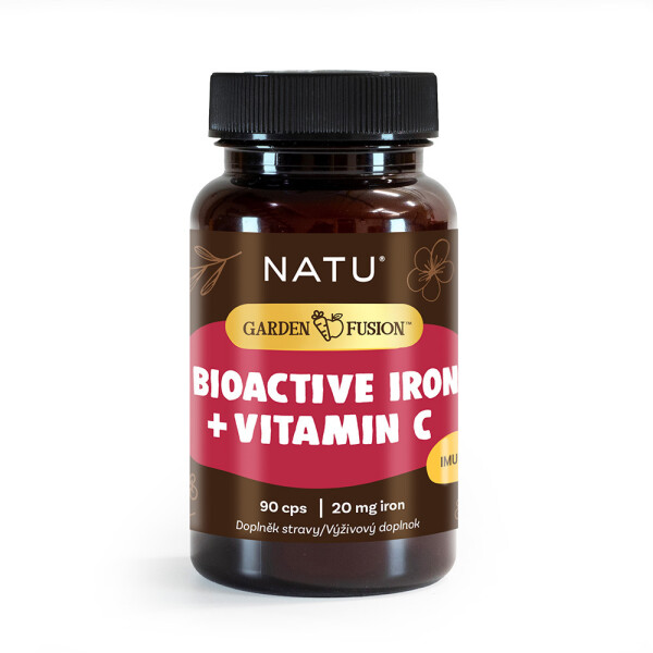 Garden Fusion Bioactive Iron 20 mg with Vitamin C and Piperine 90 Capsules