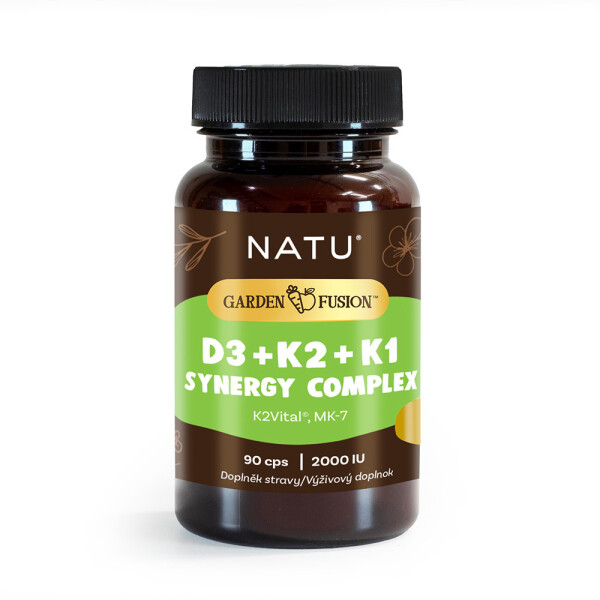 Garden Fusion Vitamin D3 + K2 + K1 Synergy Complex 2000 IU 90 Capsules