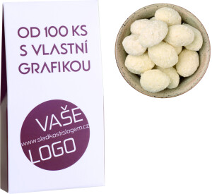 Almonds in white chocolate and coconut 90 g - Reklamnepredmety