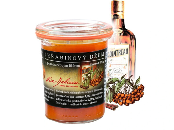 Rowan jam with orange liqueur 175 g