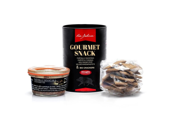 GOURMET SNACK – Wild boar pâté & ORGANIC crackers