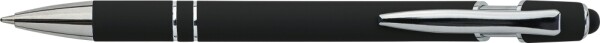 Ballpoint pen with rubberized body