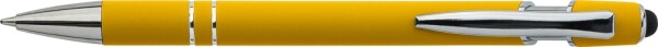 Ballpoint pen with rubberized body