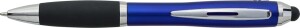 Plastic ballpoint pen with rubber grip - Reklamnepredmety