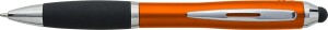 Plastic ballpoint pen with rubber grip - Reklamnepredmety