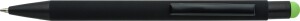 Ballpoint pen with black rubberized barrel - Reklamnepredmety