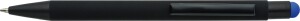 Ballpoint pen with black rubberized barrel - Reklamnepredmety
