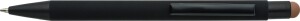 Ballpoint pen with black rubberized barrel - Reklamnepredmety