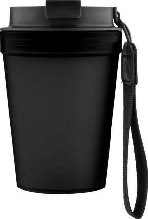Single-walled thermos mug with wrist strap 350 ml - Reklamnepredmety