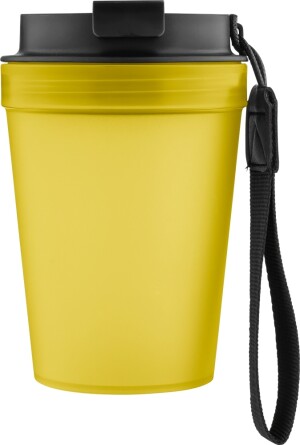 Single-walled thermos mug with wrist strap 350 ml - Reklamnepredmety