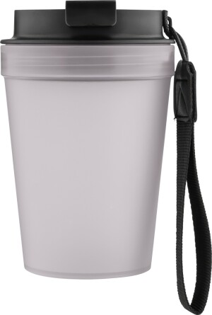 Single-walled thermos mug with wrist strap 350 ml - Reklamnepredmety