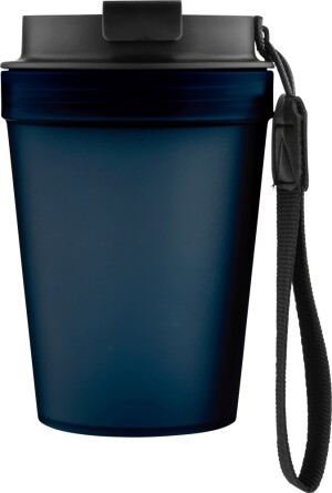 Single-walled thermos mug with wrist strap 350 ml - Reklamnepredmety