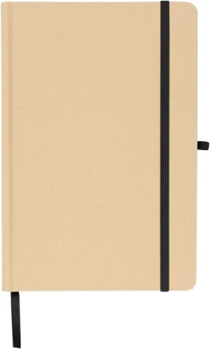 A5 notepad with hard kraft board and aluminum foil on the back - Reklamnepredmety