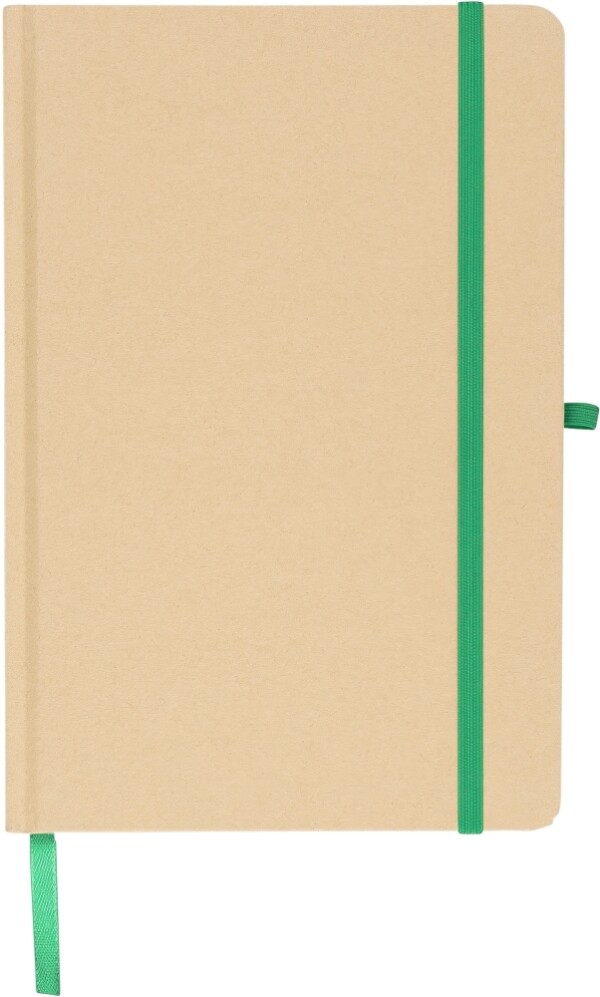 A5 notepad with hard kraft board and aluminum foil on the back