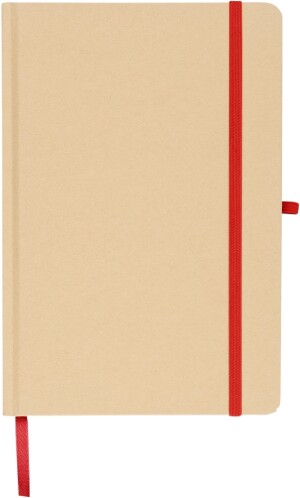 A5 notepad with hard kraft board and aluminum foil on the back - Reklamnepredmety