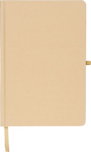 A5 notepad with hard kraft board and aluminum foil on the back - Reklamnepredmety