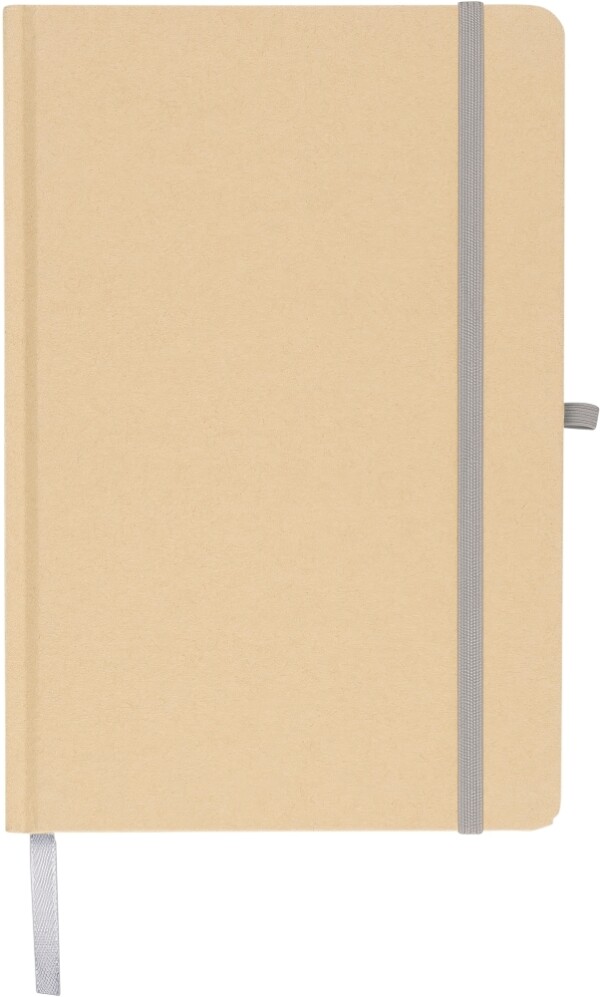 A5 notepad with hard kraft board and aluminum foil on the back