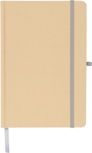 A5 notepad with hard kraft board and aluminum foil on the back - Reklamnepredmety