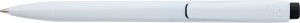 Plastic ballpoint pen with white body - Reklamnepredmety