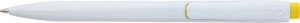 Plastic ballpoint pen with white body - Reklamnepredmety