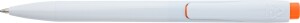 Plastic ballpoint pen with white body - Reklamnepredmety