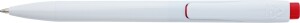 Plastic ballpoint pen with white body - Reklamnepredmety