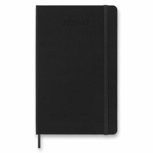 Moleskine 18-month diary 2026 - 27 - hardcover, L, weekly - black - Reklamnepredmety
