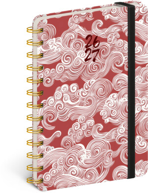 NOTIQUE Spiral 18-month diary Petito – Clouds 2026/2027, 13 x 18 cm - Reklamnepredmety
