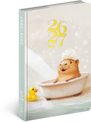 NOTIQUE 18-month diary Petito – Capybara 2026/2027, 11 x 16 cm - Reklamnepredmety